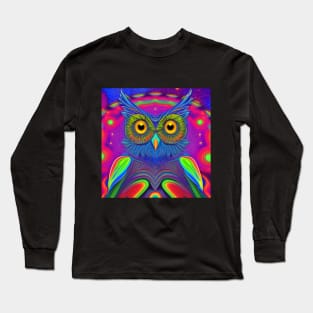 Psychedelic Owl Long Sleeve T-Shirt